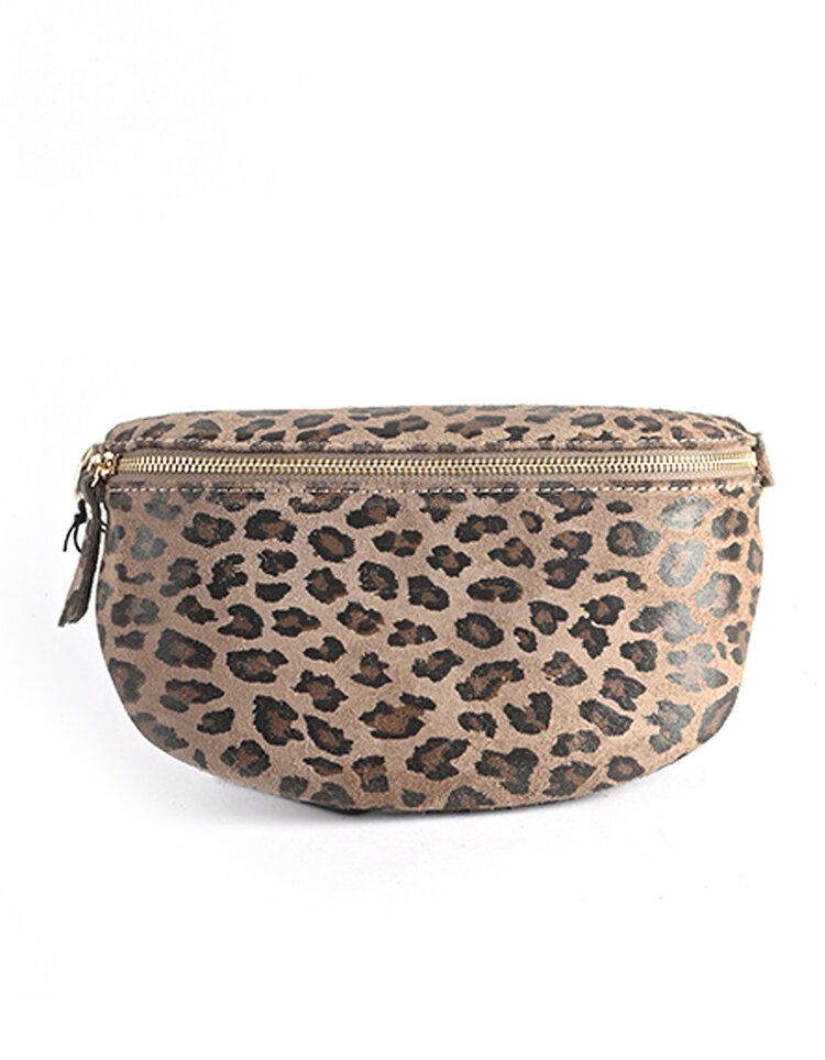 Giuliano Leather  Nubuk-Gürteltasche | Leopard | 552931