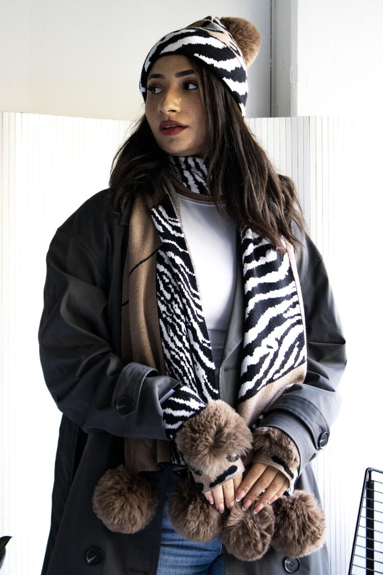 Giuliano Scarf + Cap + Gloves SET | 700047