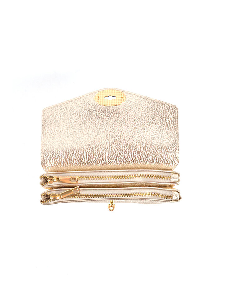 Giuliano Leather  Lederen schoudertas | Metallic | 552977