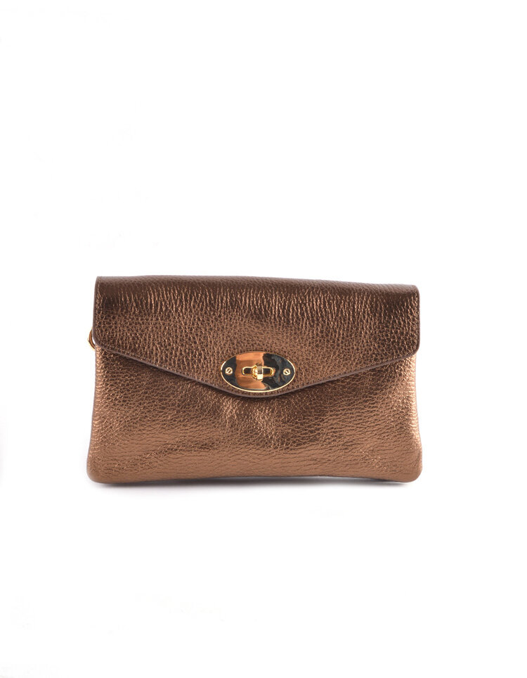 Giuliano Leather  Lederen schoudertas | Metallic | 552977