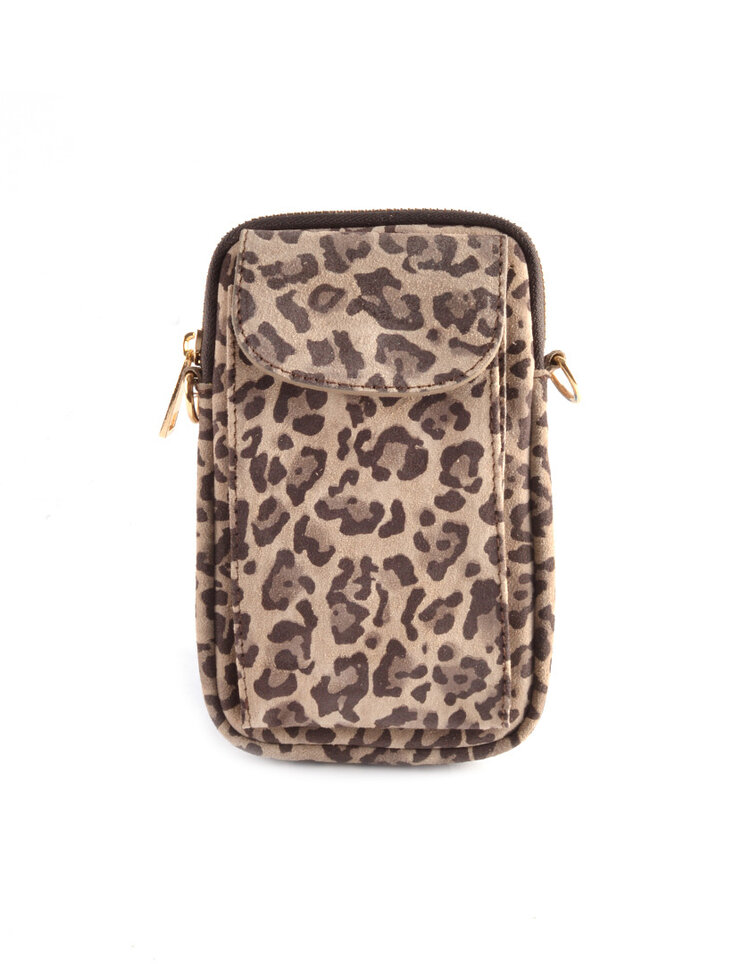 Giuliano Leather  Nubuck telefoontasje | Metallic | 5527922