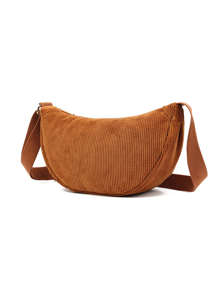 Giuliano Kunstleder-Schultertasche | 40073 | Stoff gerippt