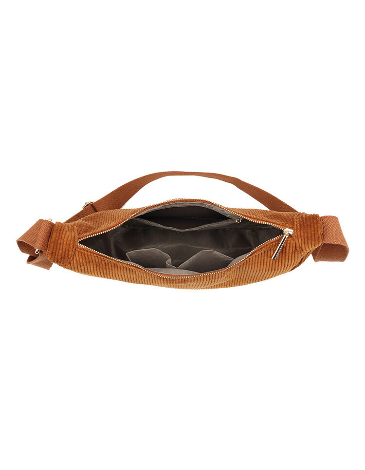 Giuliano Kunstleder-Schultertasche | 40073 | Stoff gerippt