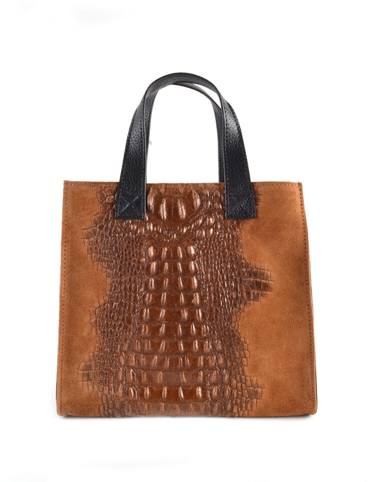 Giuliano Leather  Leder-Handtasche | Kroko 900038