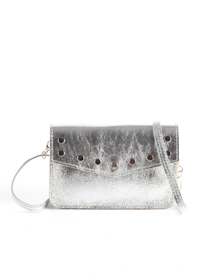 Giuliano Leather  Kleine Leder-Schultertasche | Belt Bag Metallic | 900058