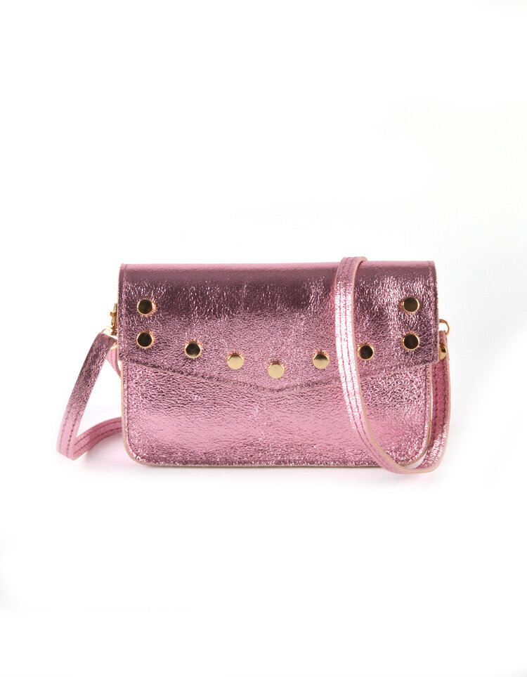Giuliano Leather  Kleine Leder-Schultertasche | Belt Bag Metallic | 900058