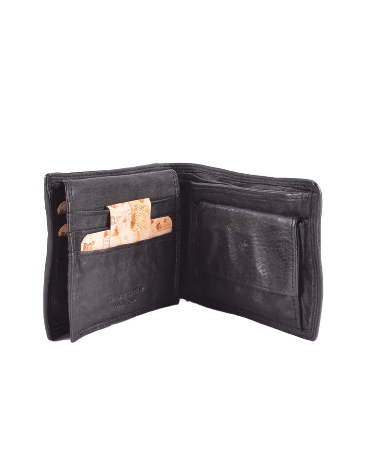 Giuliano Leather  Gewaschene Leder-Herrengeldbörse | 300020