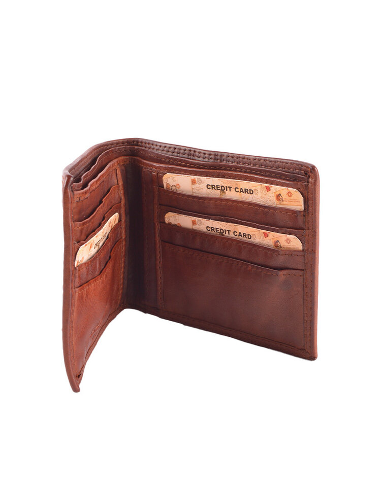 Giuliano Leather  Gewassen Lederen Heren portemonnee | 300017