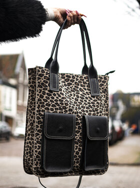 Giuliano Leather  Lederen handtas | Panter | 552316