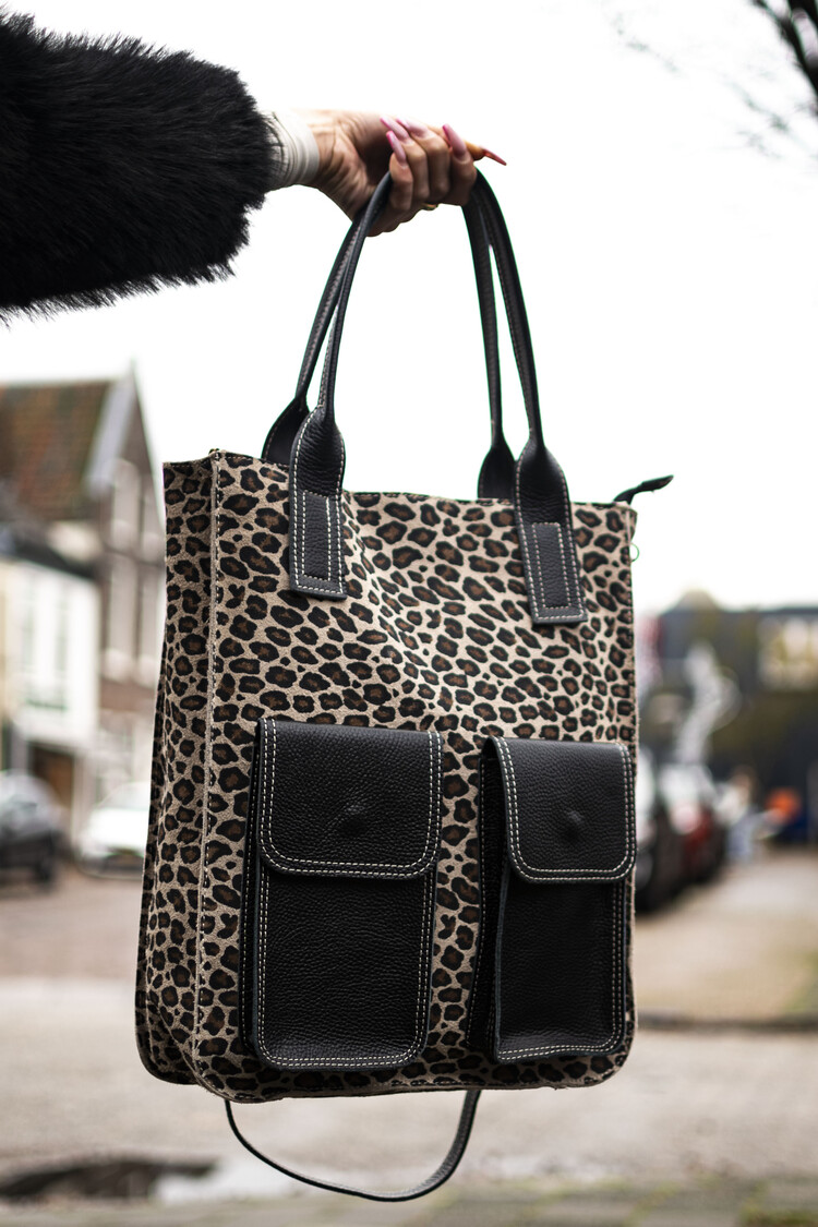 Giuliano Leather  Leder-Handtasche | Leopard | 552316