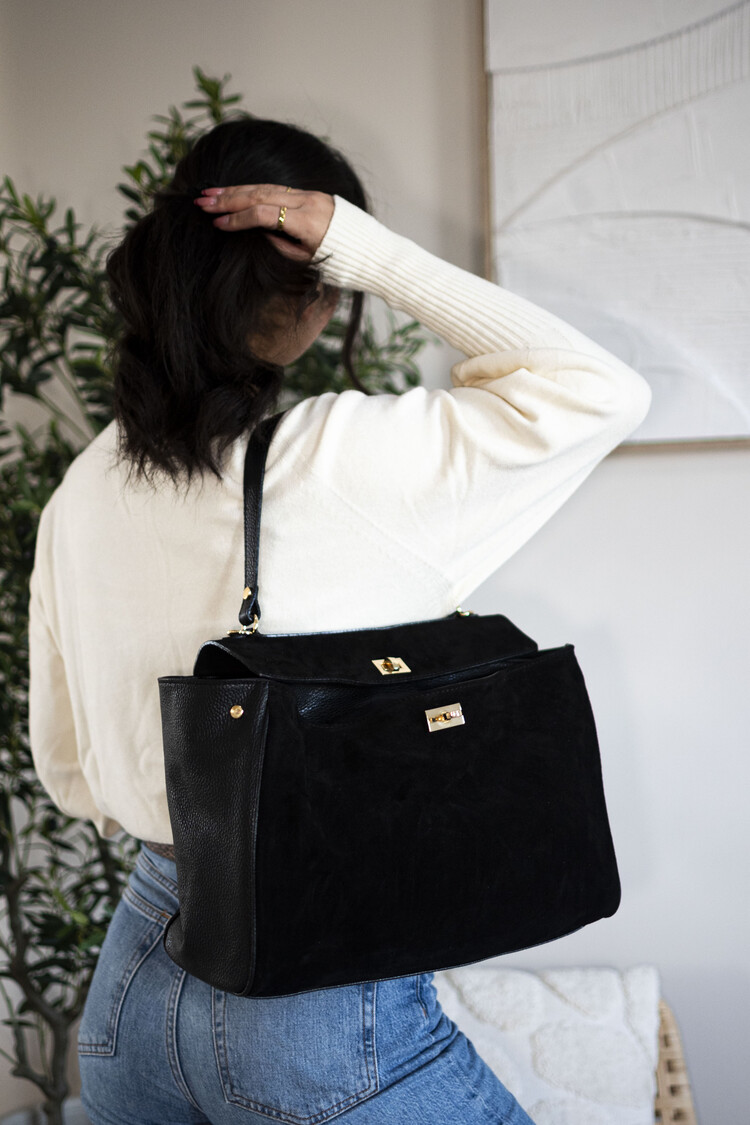 Giuliano Leather  Leather handbag| Suede | 552351