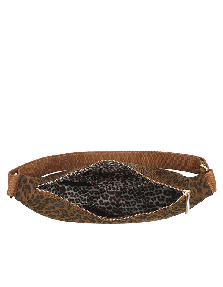 Giuliano Kunstleder-Schultertasche | Leopard | 400731