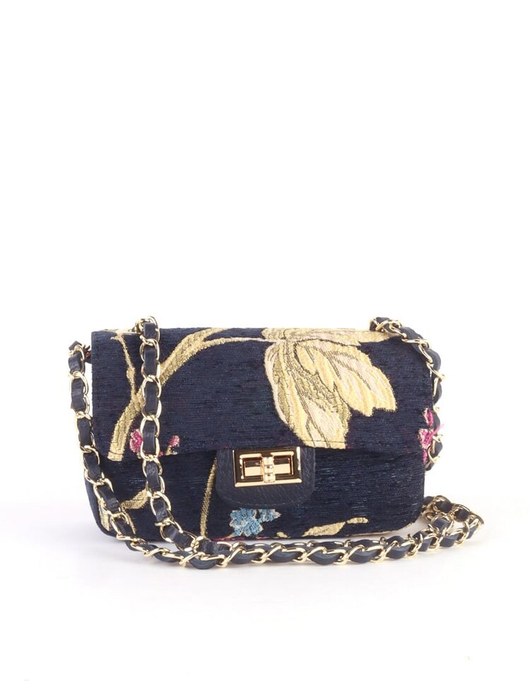 Giuliano Kleine Leder-Schultertasche Stoff | 5527463