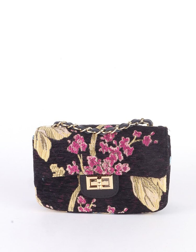 Giuliano Kleine Leder-Schultertasche Stoff | 5527463