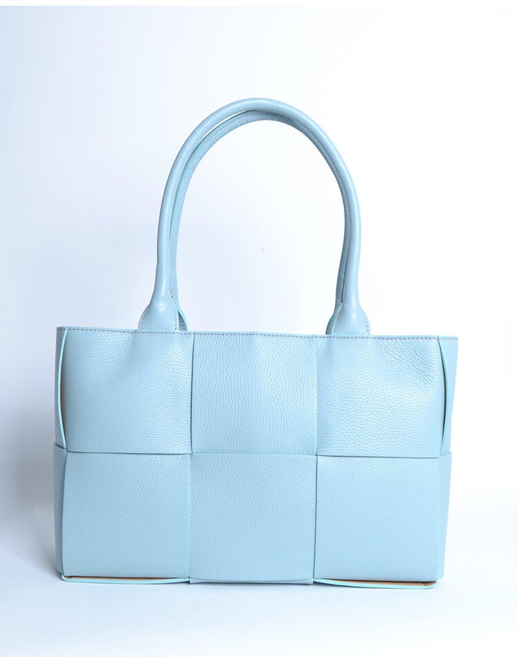 Leder-Handtasche | Flecht-Optik | 900093