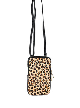 Kleine Leder-Schultertasche | Fell | 900009