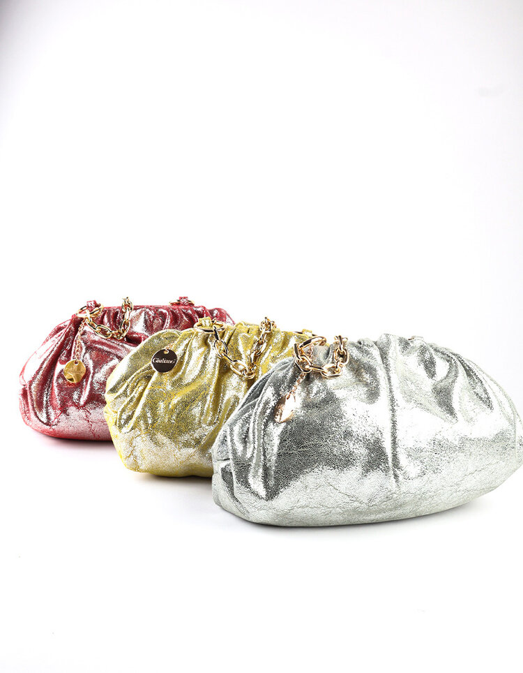 Leder-Schultertasche | Shiny 552401
