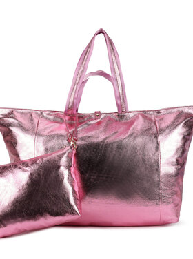 Giuliano Faux leather handbag with extra inner bag | Metallic | 88050