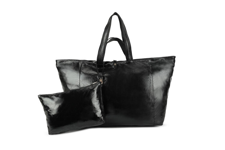 Giuliano Kunstlederen handtas met binnentas | Metallic | 88050