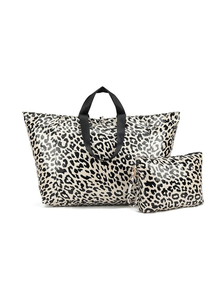 Kunstleder-Handtasche | Leopard | 88050