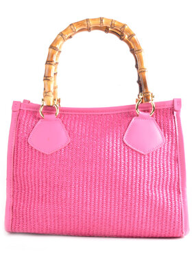 Lederen handtas bamboe | 552906
