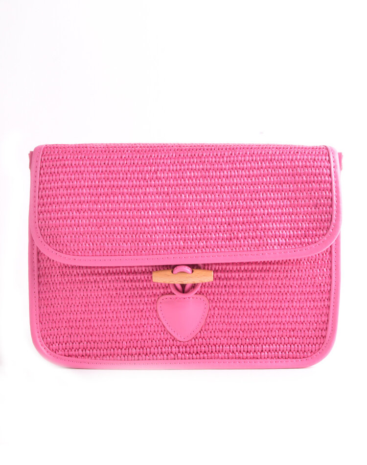 Leather shoulderbag bamboo | 552907