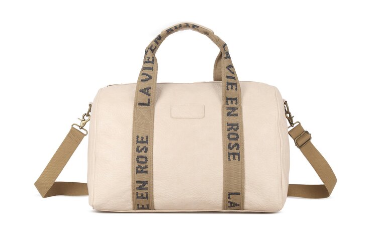 Giuliano Faux Leather Overnight Bag "La Vie en Rose' | 10120