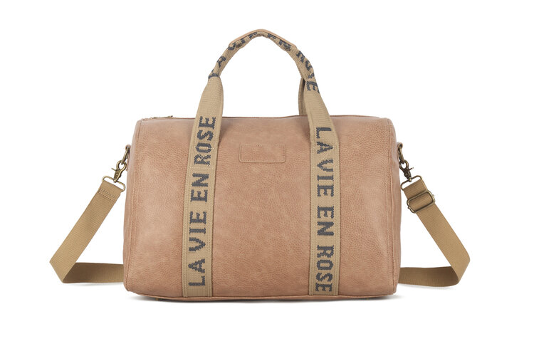 Giuliano Faux Leather Overnight Bag "La Vie en Rose' | 10120