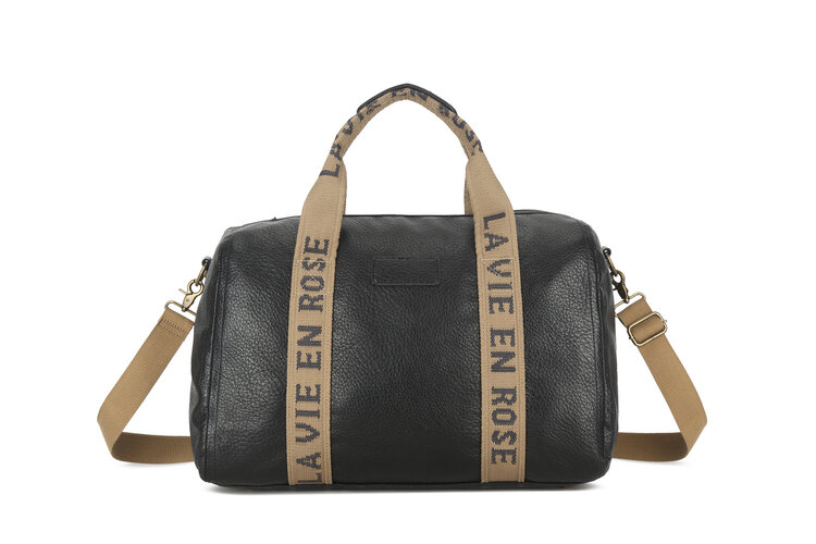 Giuliano Faux Leather Overnight Bag "La Vie en Rose' | 10120