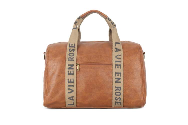 Giuliano Faux Leather Overnight Bag "La Vie en Rose' | 10120