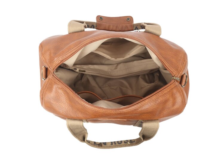 Giuliano Faux Leather Overnight Bag "La Vie en Rose' | 10120