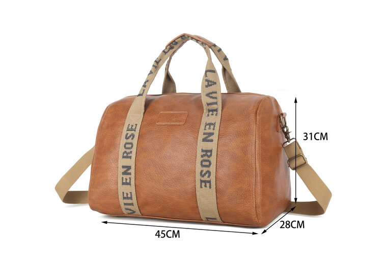 Giuliano Kunstlederen weekendtas 'La Vie en Rose' | 10120