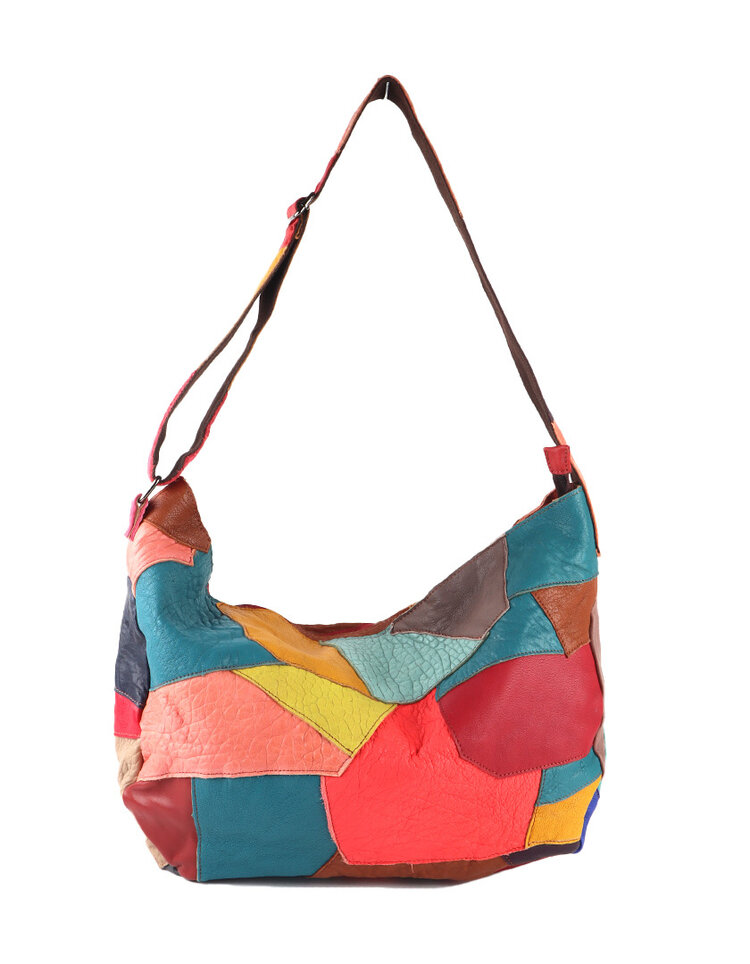 Leder-Handtasche | Multicolor | 552069