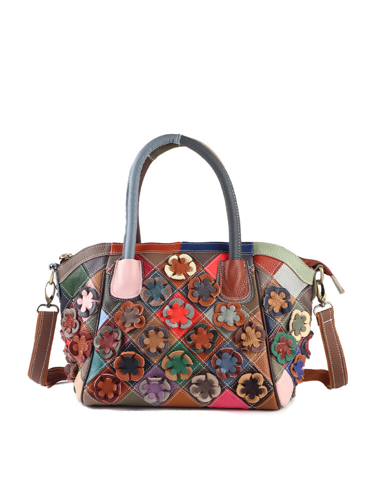 Giuliano Leather  Lederen handtasje | Bloemetjes | 552252