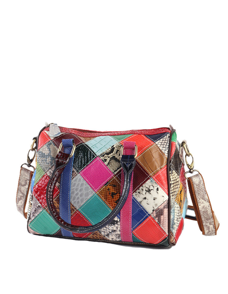 Giuliano Leather  Leder-Bowlingtasche | Mehrfarbig | 552261