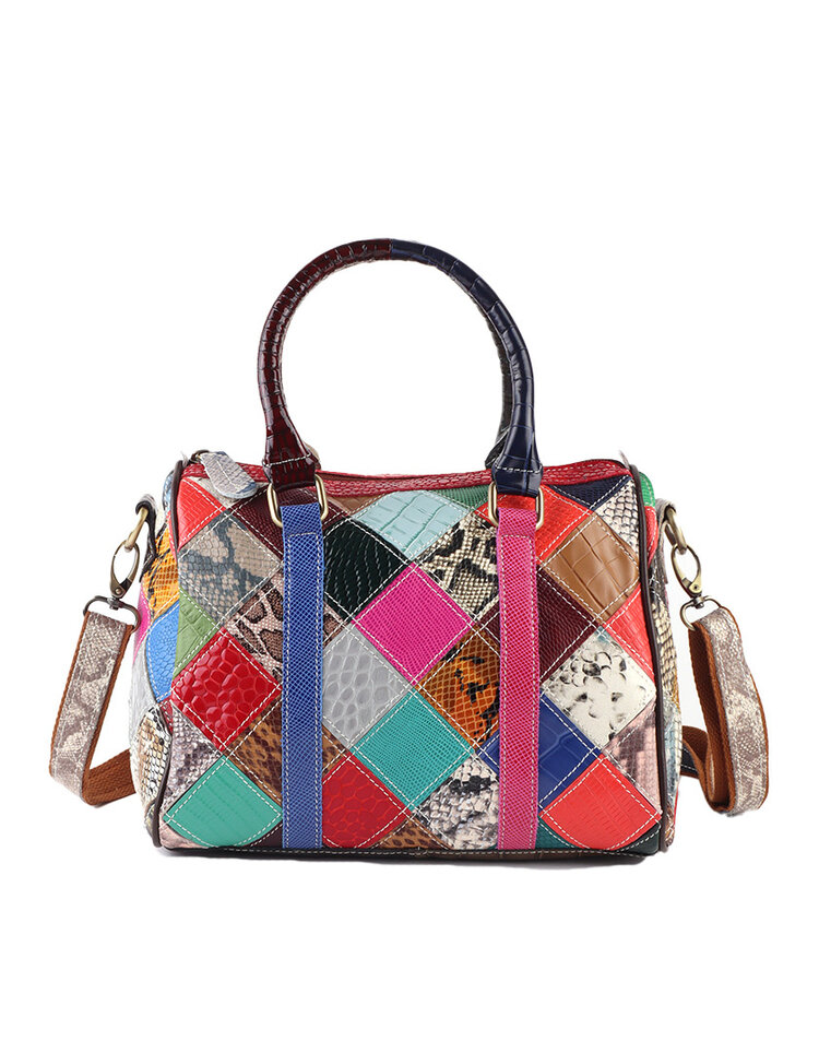 Giuliano Leather  Leder-Bowlingtasche | Mehrfarbig | 552261