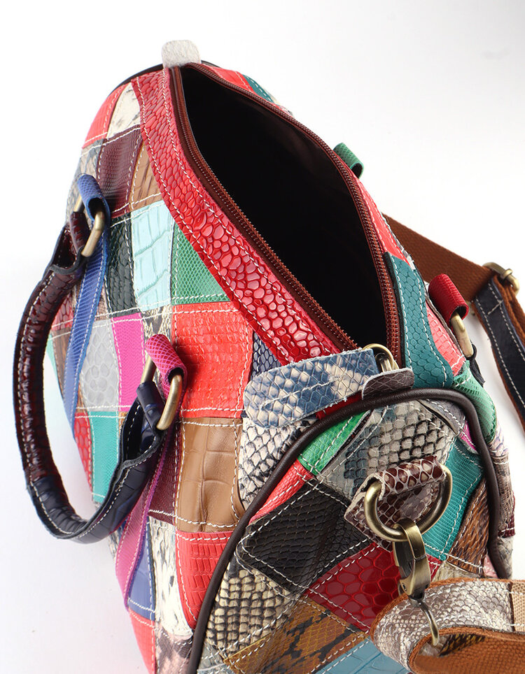 Giuliano Leather  Leder-Bowlingtasche | Mehrfarbig | 552261