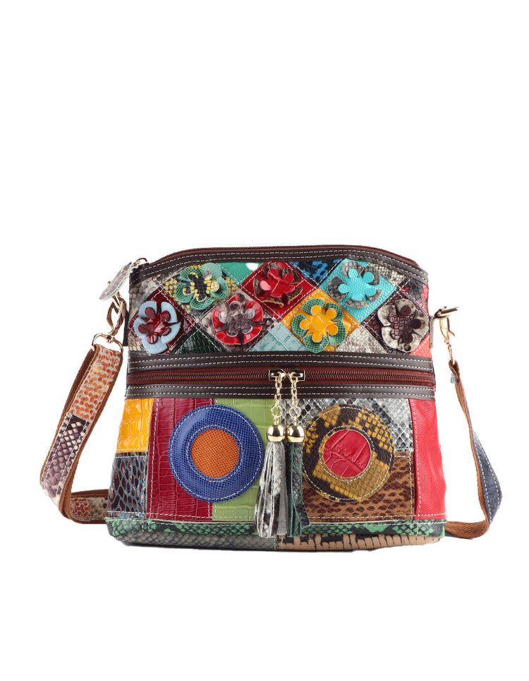Giuliano Leather  Leder-Schultertasche | Multicolor | 552930
