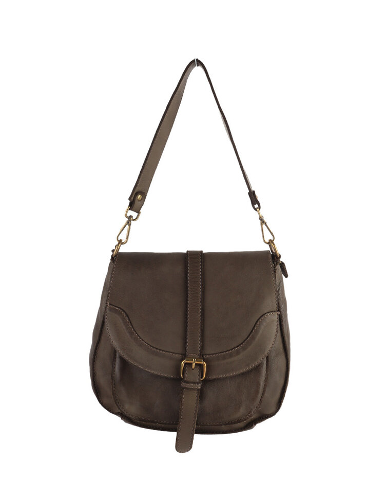 Giuliano Leather  Gewaschene Leder-Schultertasche | 552399