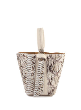 Giuliano Leather  Leather bucket bag with inner pouch | Snake | 552402
