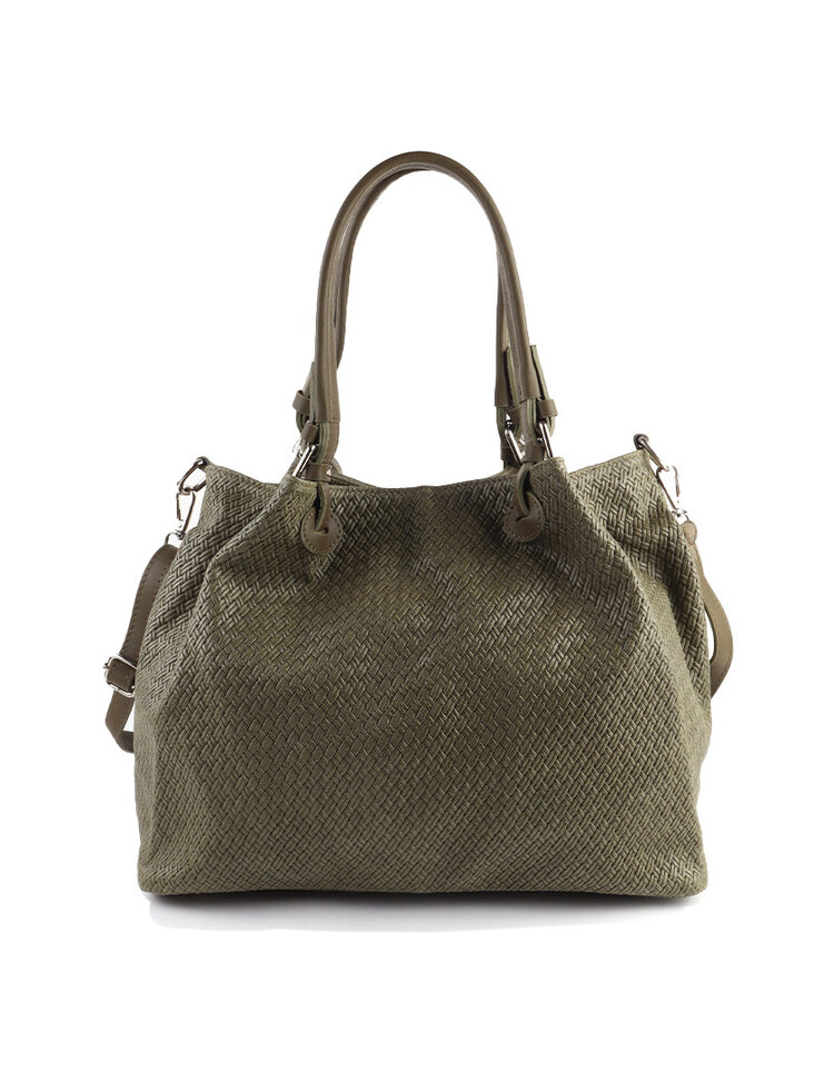 Lederen handtas | == | 552740