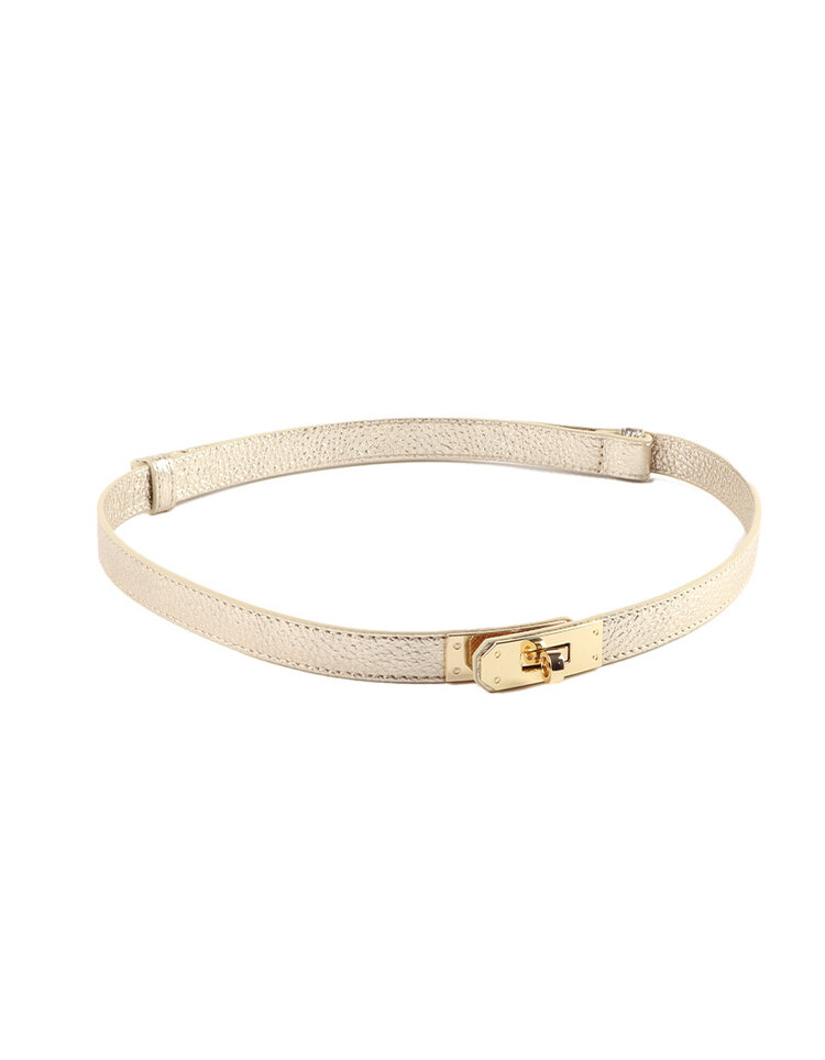 Giuliano Leather  Lederen riem |  5591392 (Goud)