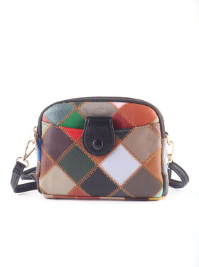 Leder-Handtasche | 552375