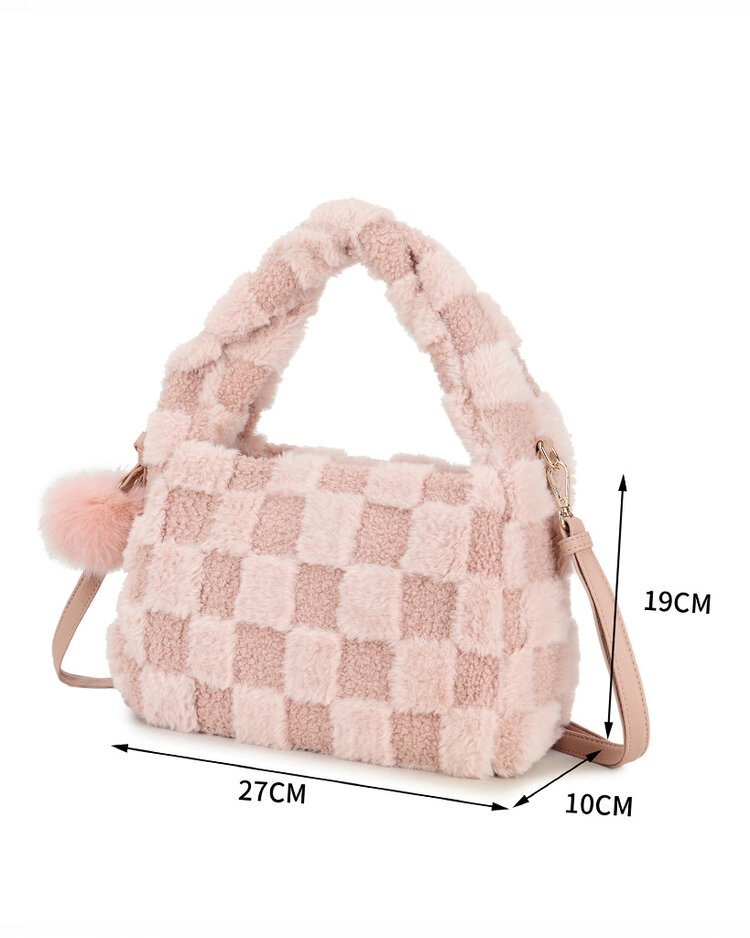 Giuliano Teddy checkered shoulderbag | 20085