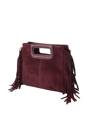 Wildleder-Schultertasche | Fransen | 552423 WILDLEDER
