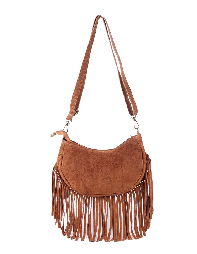 Giuliano Leather  Leder-Schultertasche | Wildleder | 552416