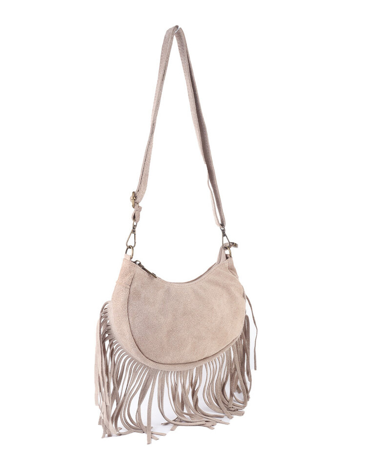 Giuliano Leather  Leder-Schultertasche | Wildleder | 552416