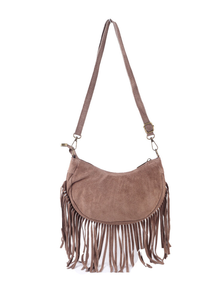 Giuliano Leather  Leder-Schultertasche | Wildleder | 552416