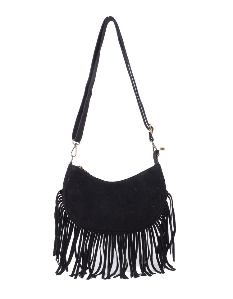 Giuliano Leather  Leder-Schultertasche | Wildleder | 552416