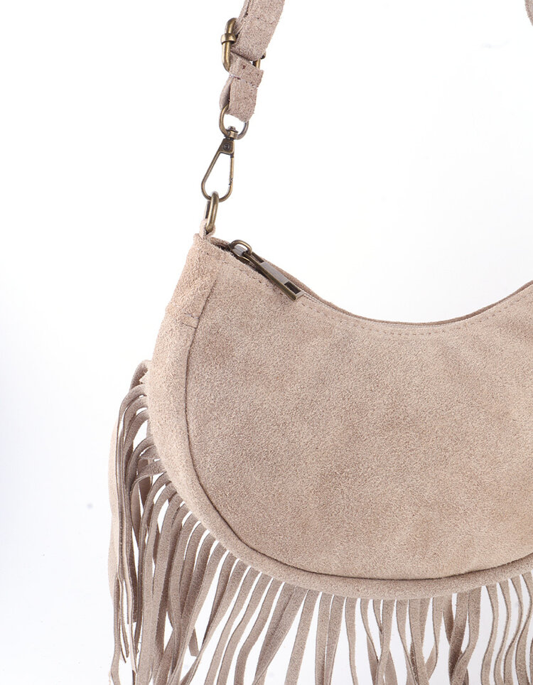Giuliano Leather  Leder-Schultertasche | Wildleder | 552416